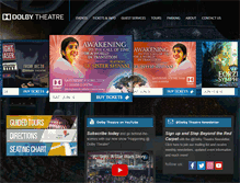 Tablet Screenshot of dolbytheatre.com